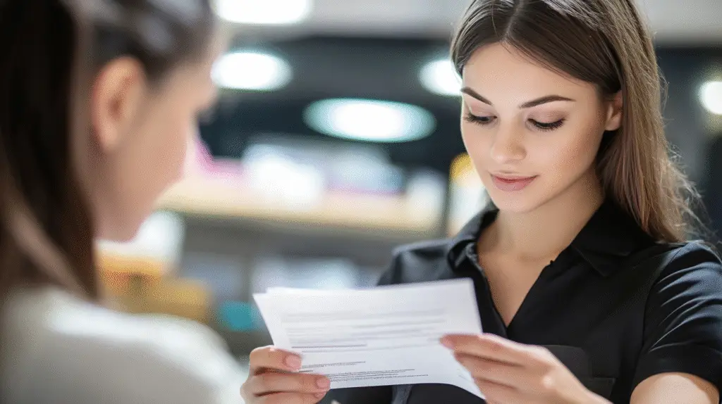 A Brisbane business issuing an invoice to a client.