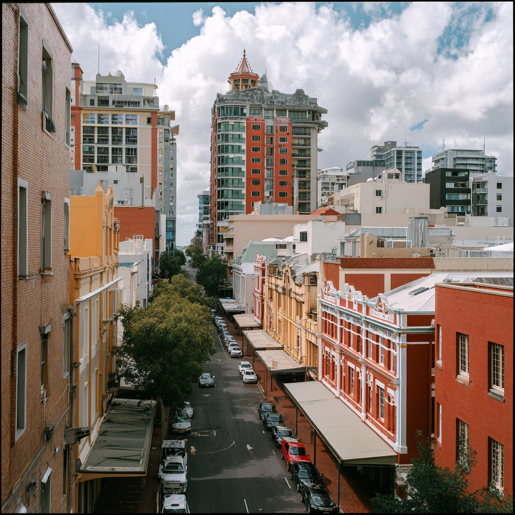 A picture of Fortitude Valley, Brisbane.