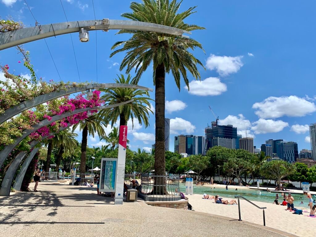 A photo of Southbank, South Brisbane.